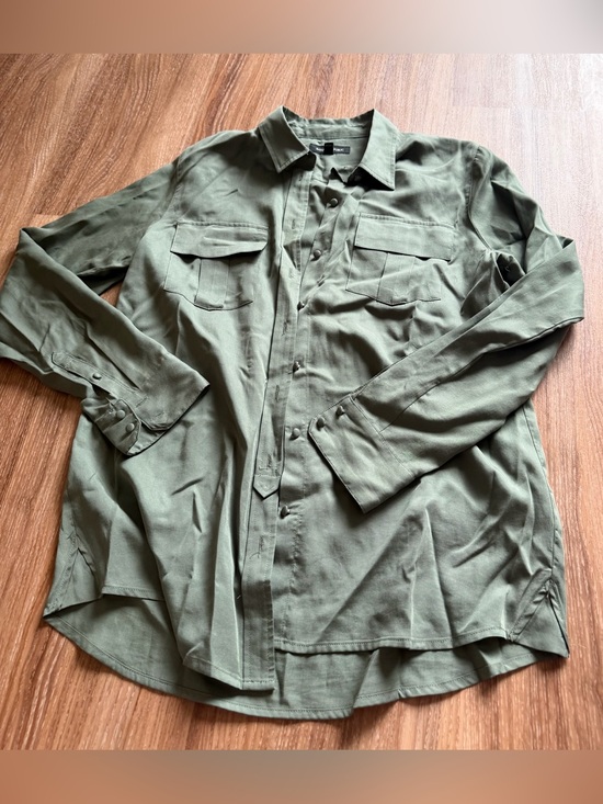 Banana Republic Tops - Banana Republic Olive Utility Button-Down Shirt